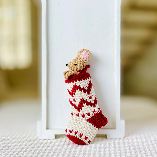 Mini Mouse in Christmas Stocking