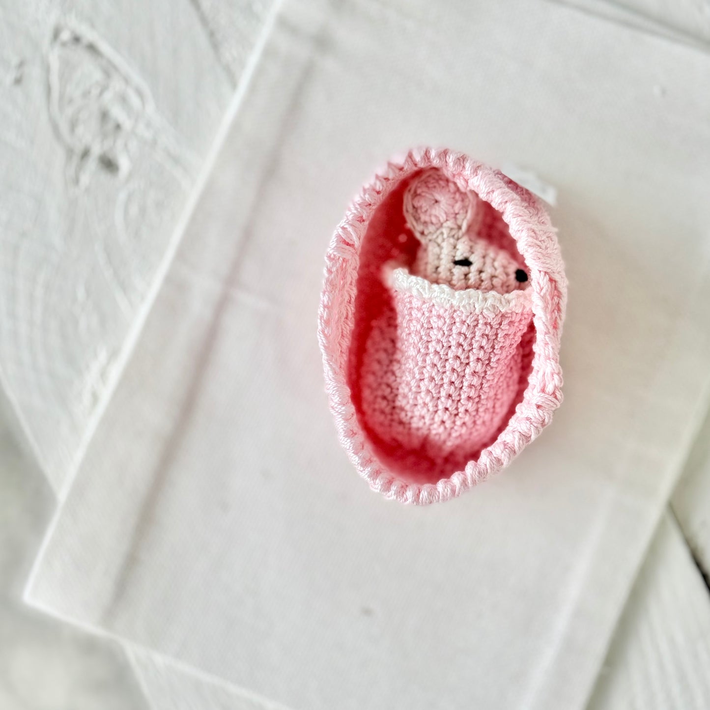 Mini Mouse in Crib