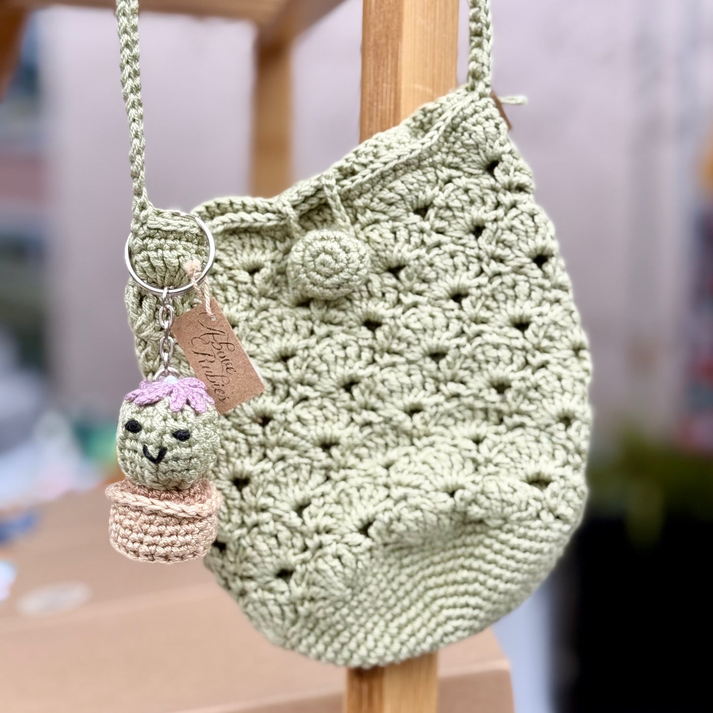 Cactus Keychain