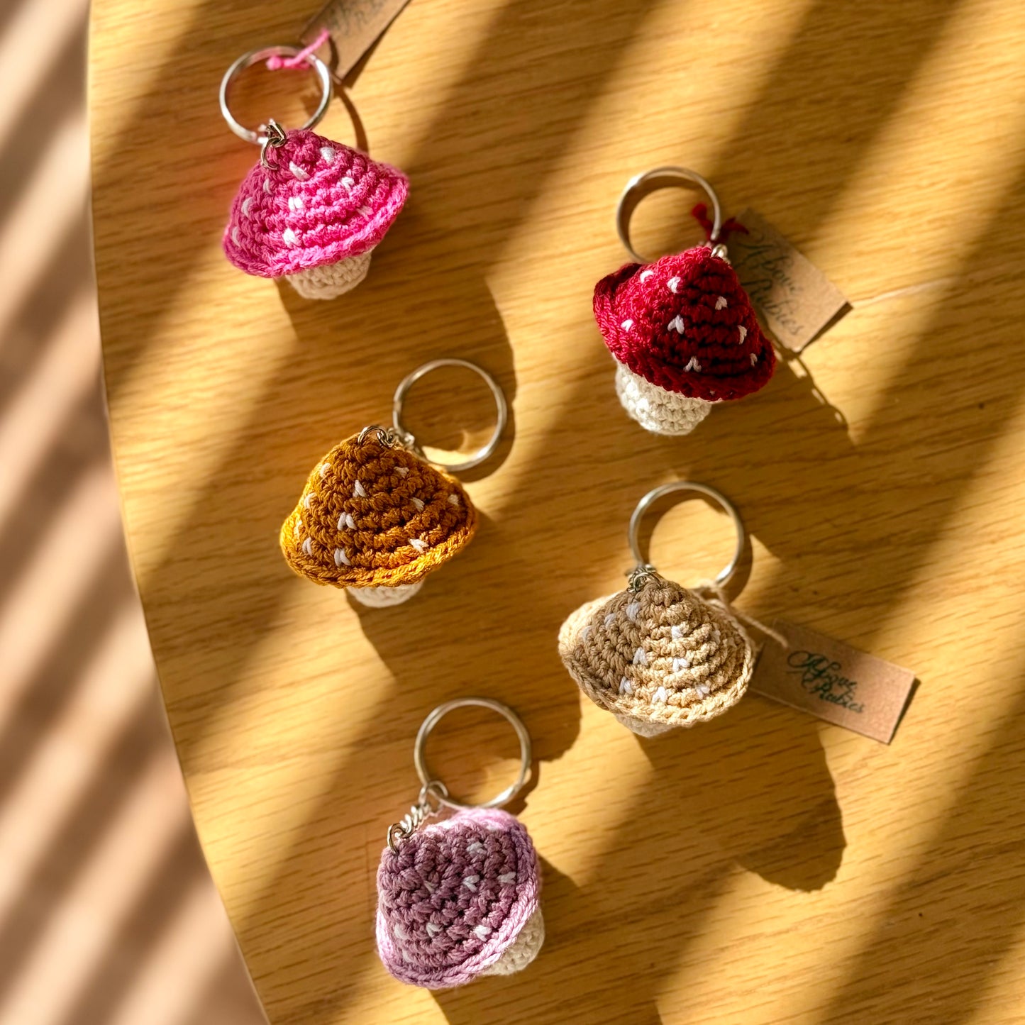 Toadstool Keychain