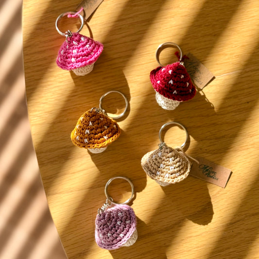 Toadstool Keychain