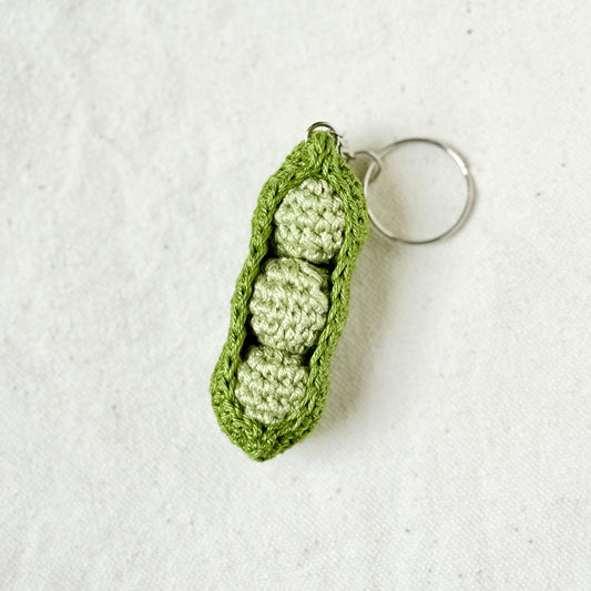 Pea Pod Keychain