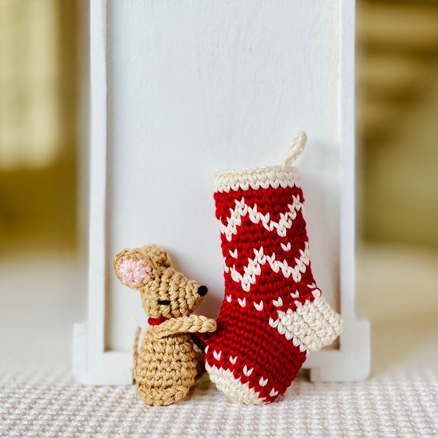Mini Mouse in Christmas Stocking